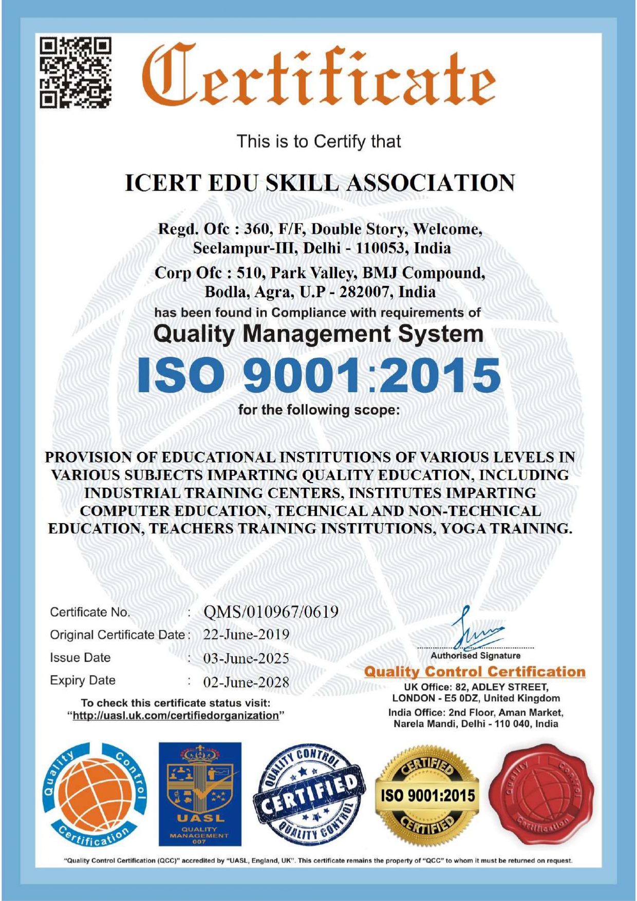 ISO Certification